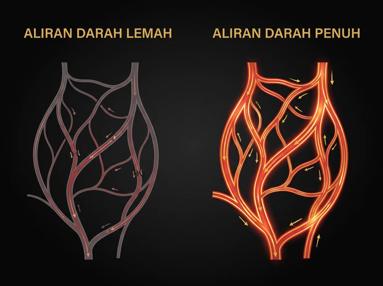 Aliran darah lemah vs penuh