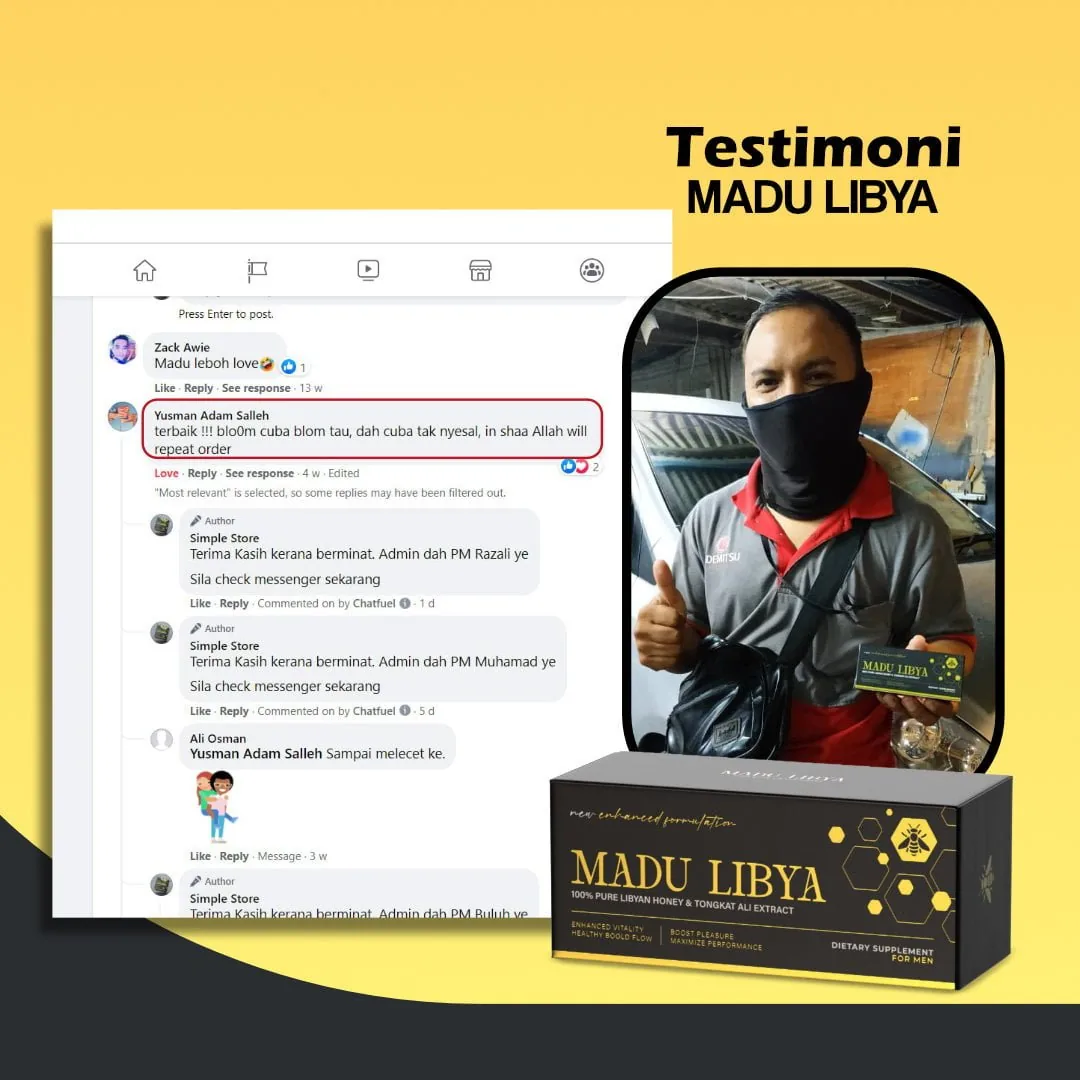 Testimoni pengguna Madu Libya